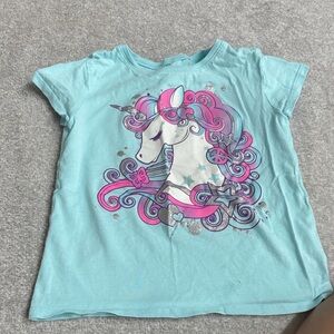 The Children's Place Unicorn Tee - Light Blue and Pink